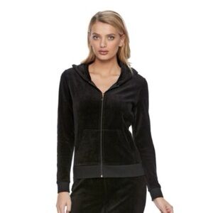Juicy couture velour track jacket XS